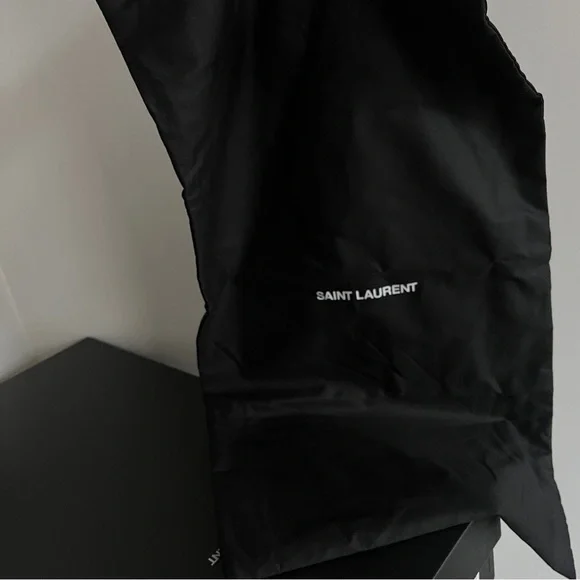 Saint Laurent black suede cut out cage Joplin 105 knee high boots - Picture 13 of 16